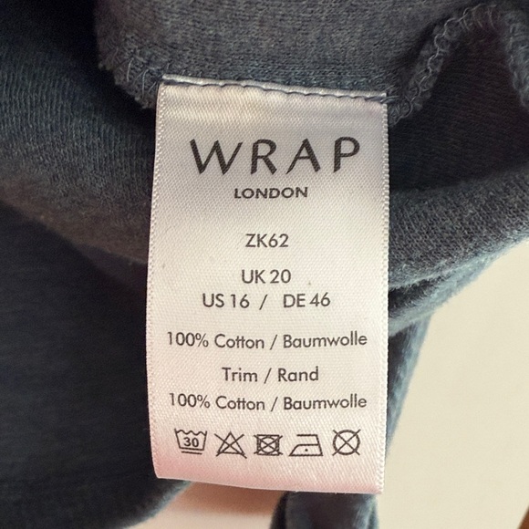 Blue Wrap London Cardigan with Snap Enclosures - Picture 5 of 6